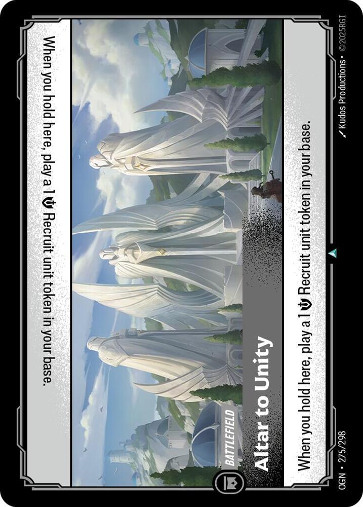 Altar to Unity 275/298 card from Origins