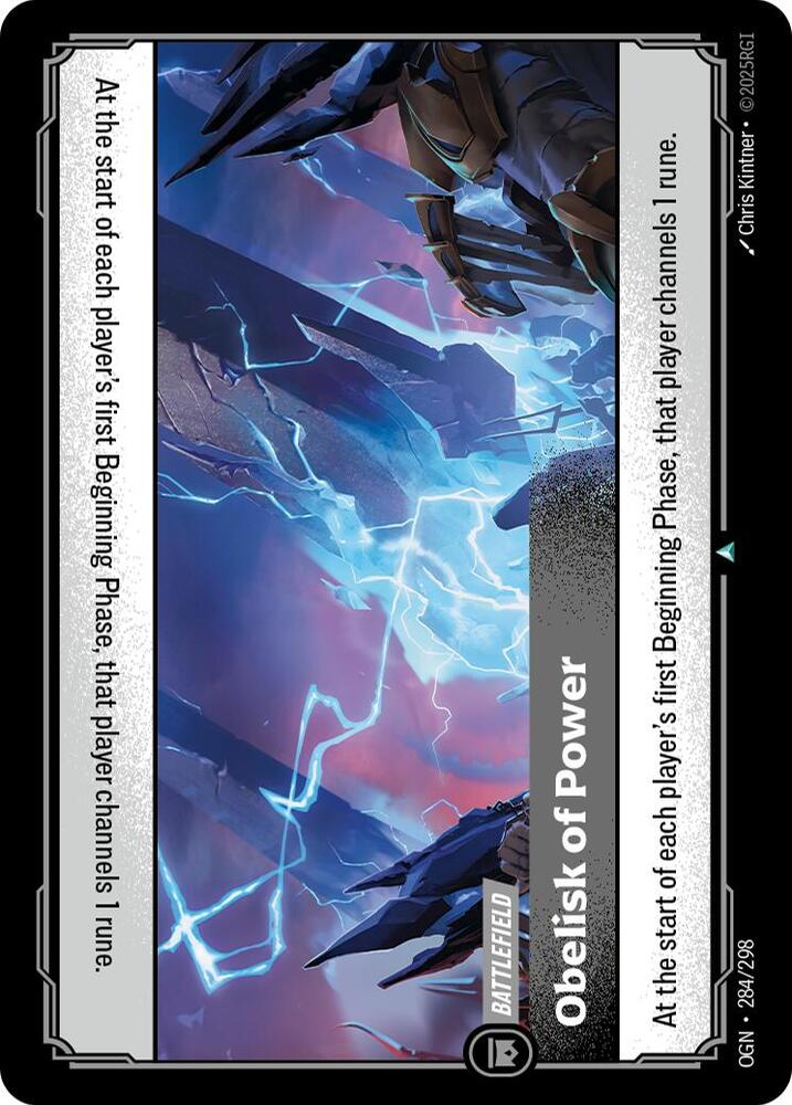 Obelisk of Power 284/298 card from Origins