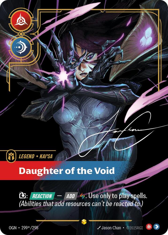 Kai'Sa - Daughter of the Void (Signature) 299*/298 card from Origins