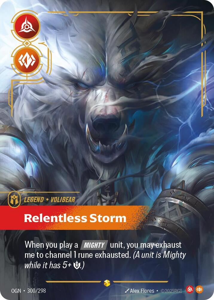 Volibear - Relentless Storm (Overnumbered) 300/298 card from Origins