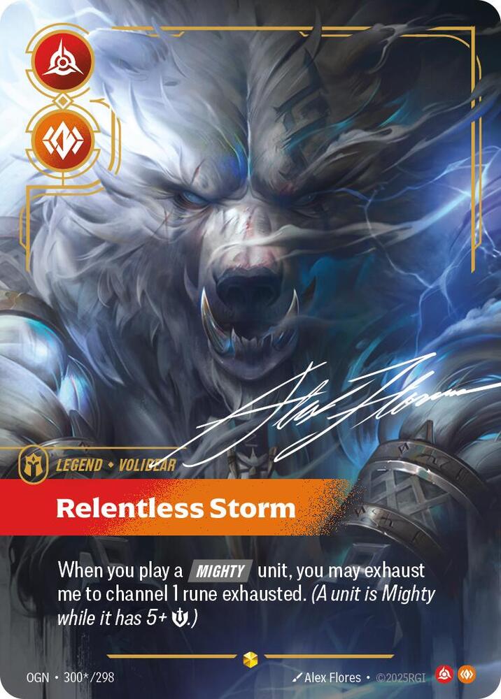 Volibear - Relentless Storm (Signature) 300*/298 card from Origins
