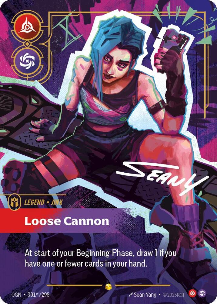 Jinx - Loose Cannon (Signature) 301*/298 card from Origins