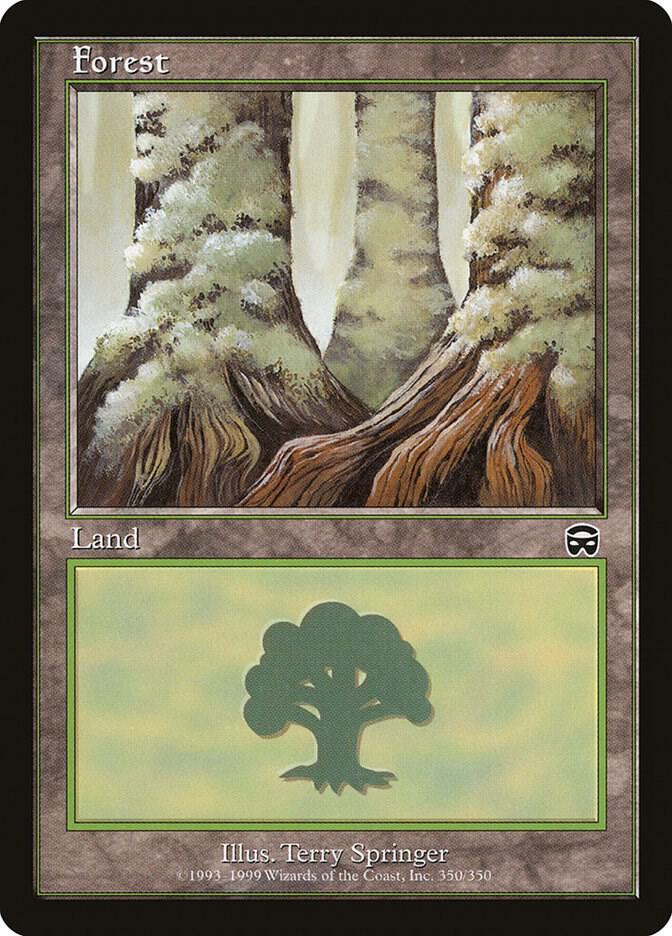 Forest 350 card from Mercadian Masques