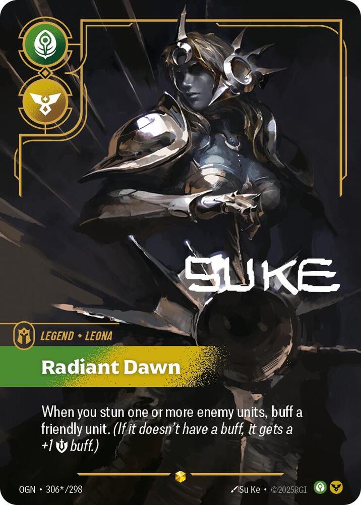 Leona - Radiant Dawn (Signature) 306*/298 card from Origins