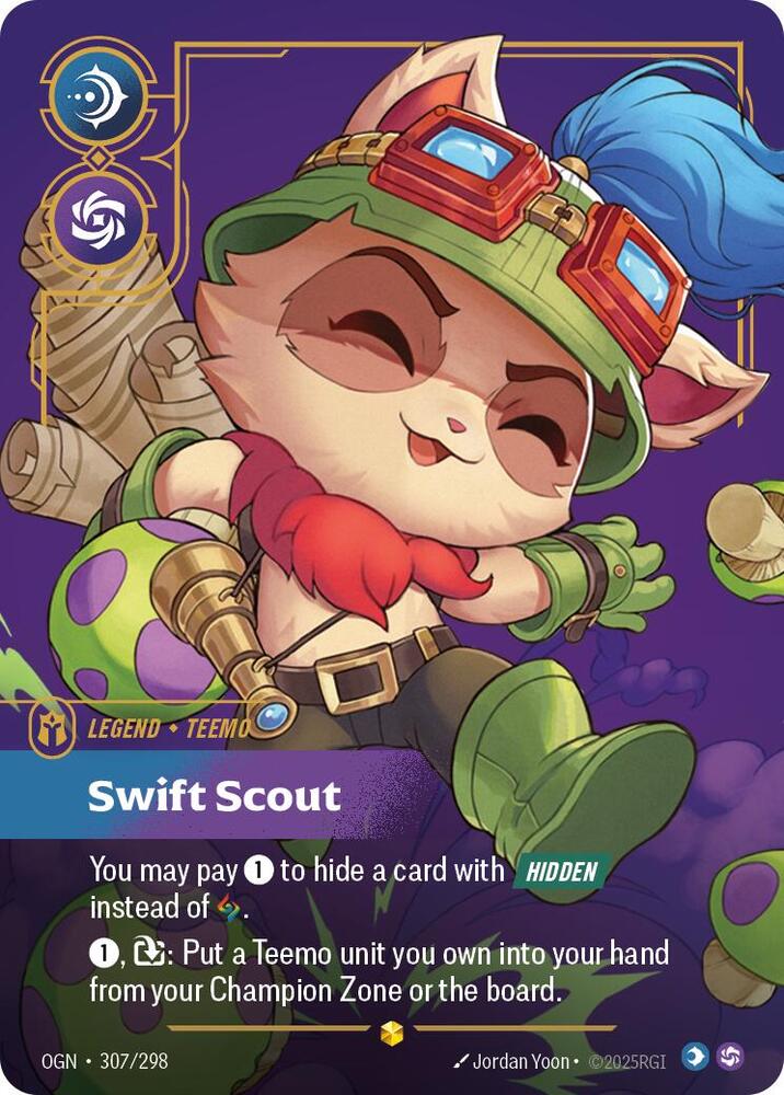 Teemo - Swift Scout (Overnumbered) 307/298 card from Origins