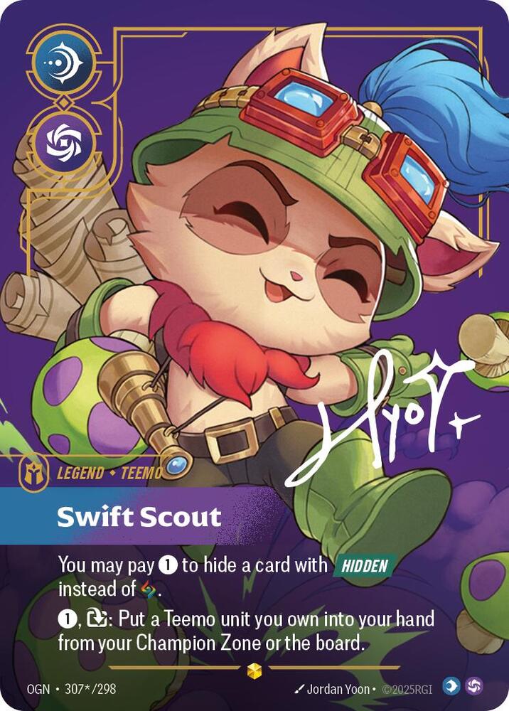 Teemo - Swift Scout (Signature) 307*/298 card from Origins