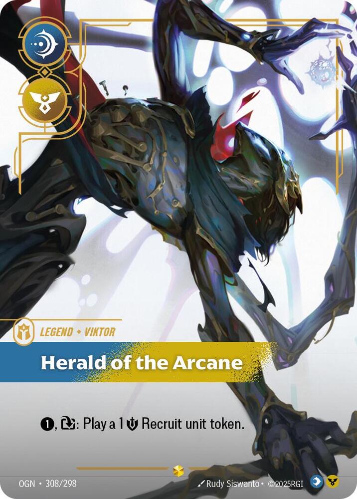 Viktor - Herald of the Arcane (Overnumbered) 308/298 card from Origins