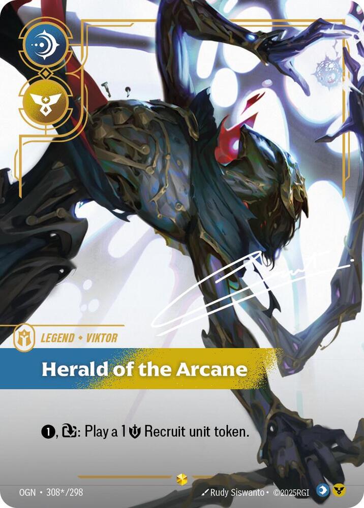 Viktor - Herald of the Arcane (Signature) 308*/298 card from Origins