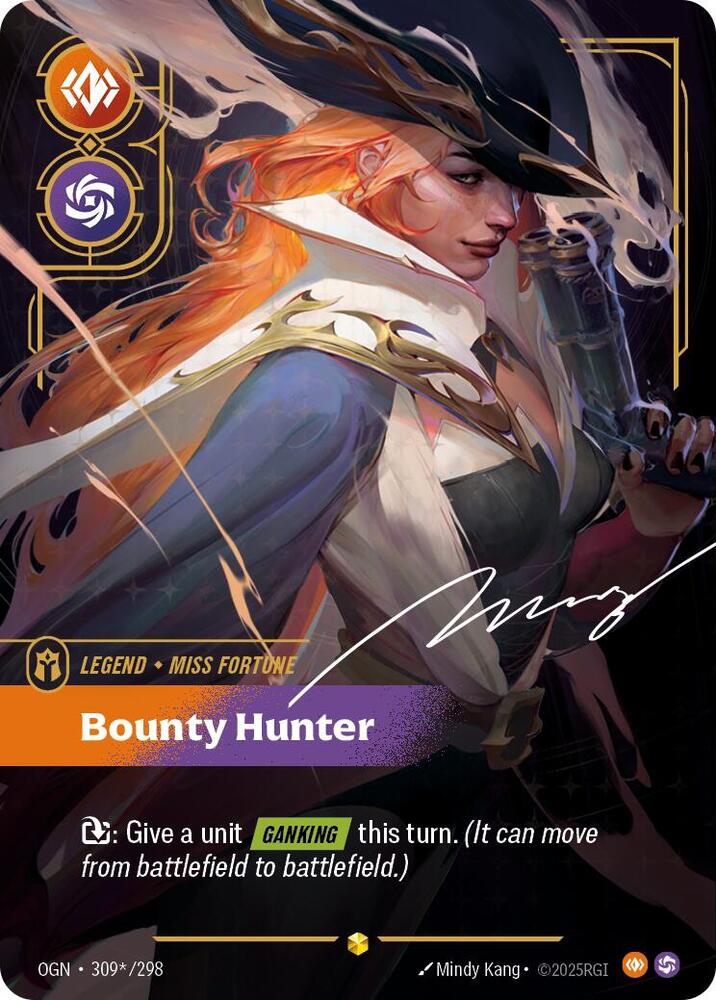 Miss Fortune - Bounty Hunter (Signature) 309*/298 card from Origins