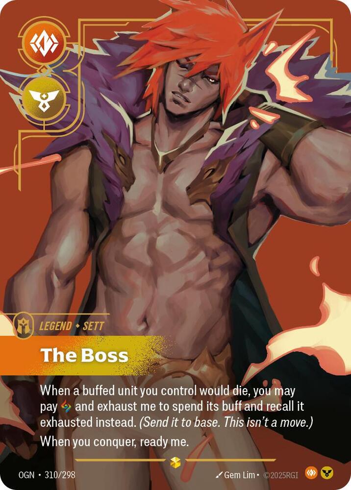 Sett - The Boss (Overnumbered) 310/298 card from Origins