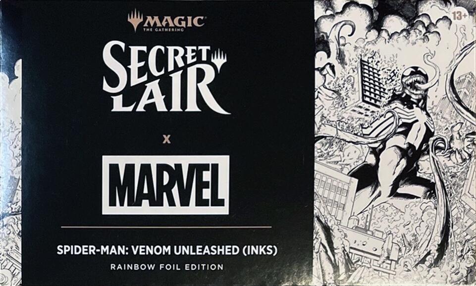 Secret Lair Drop: Secret Lair x Marvel's Spider-Man: Venom Unleashed (Inks) - Rainbow Foil Edition card from Secret Lair Drop Series