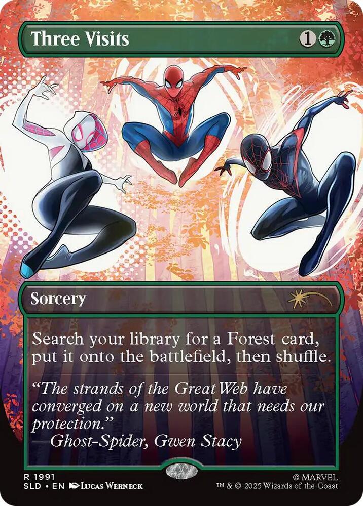 Three Visits 1991 card from Secret Lair Drop Series