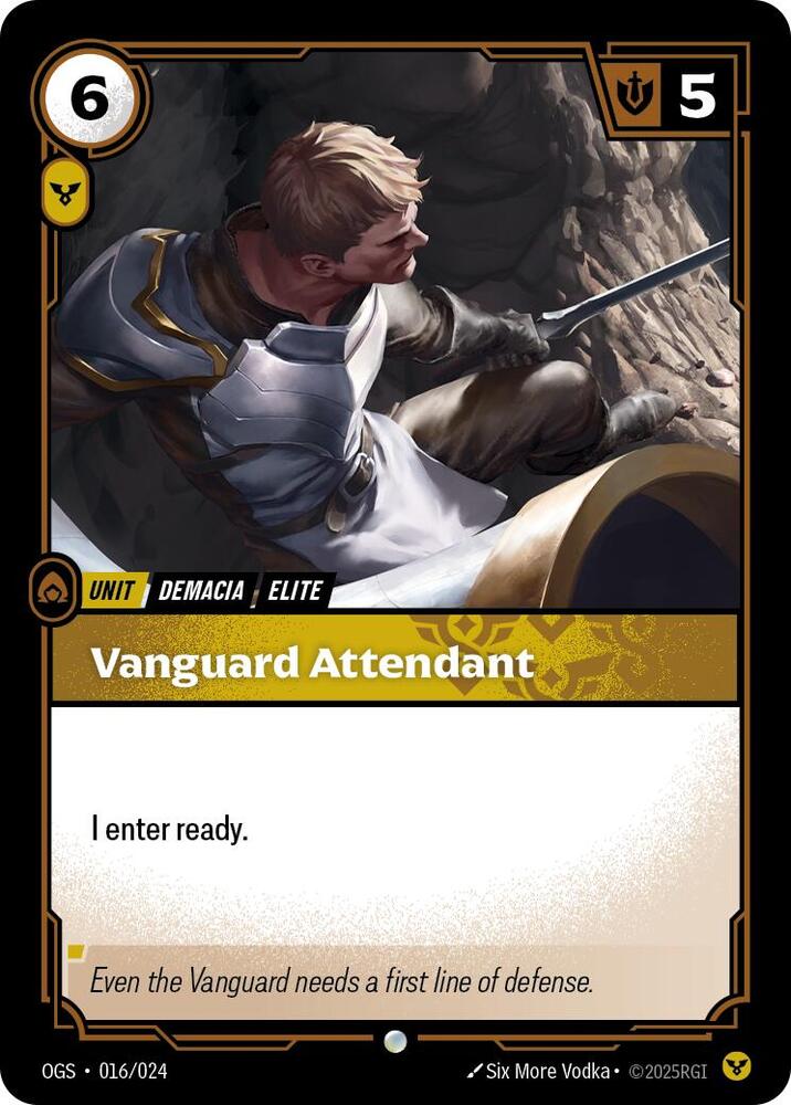 Vanguard Attendant 016/024 card from Origins: Proving Grounds