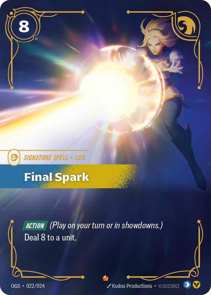 Final Spark 022/024 card from Origins: Proving Grounds