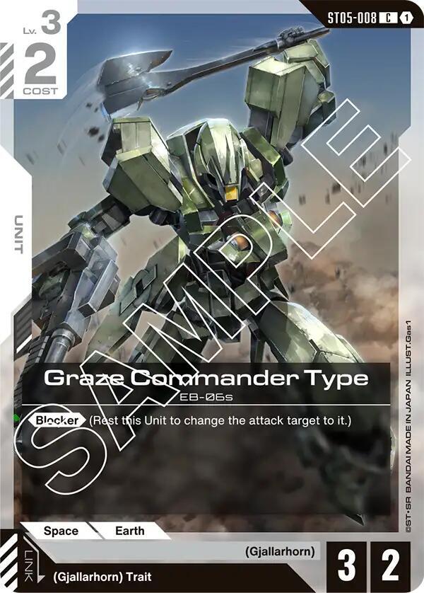 Graze Commander Type ST05-008 card from Starter Deck 05: Iron Bloom