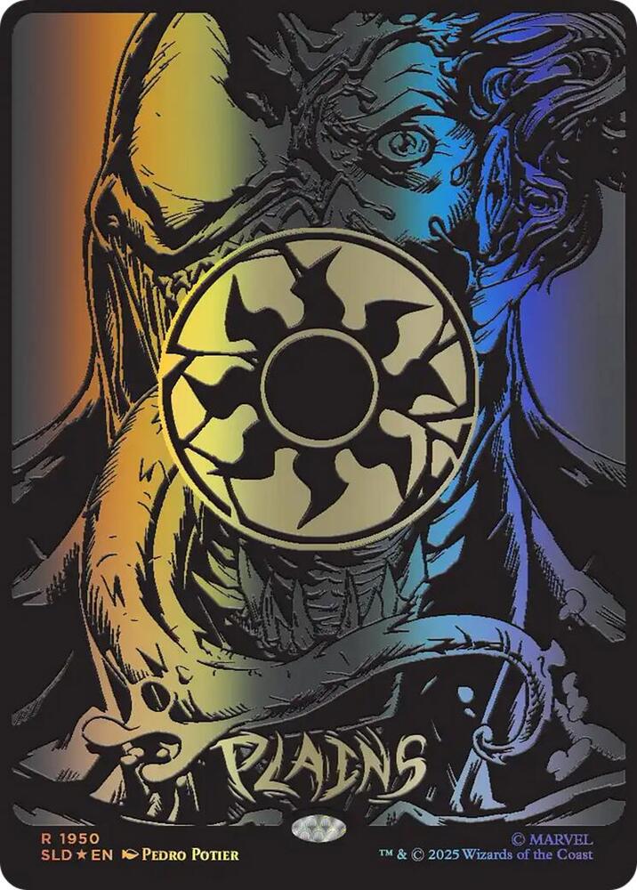 Plains (Raised Foil) 1950 card from Secret Lair Drop Series