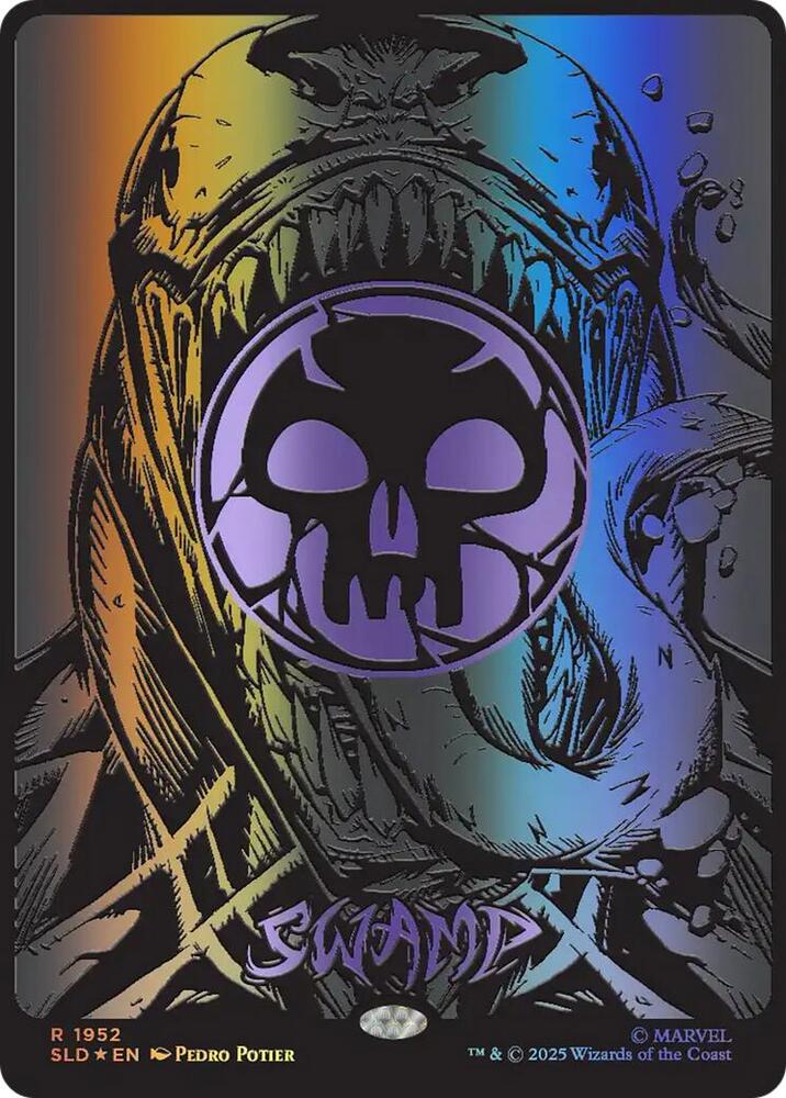 Swamp (Raised Foil) 1952 card from Secret Lair Drop Series