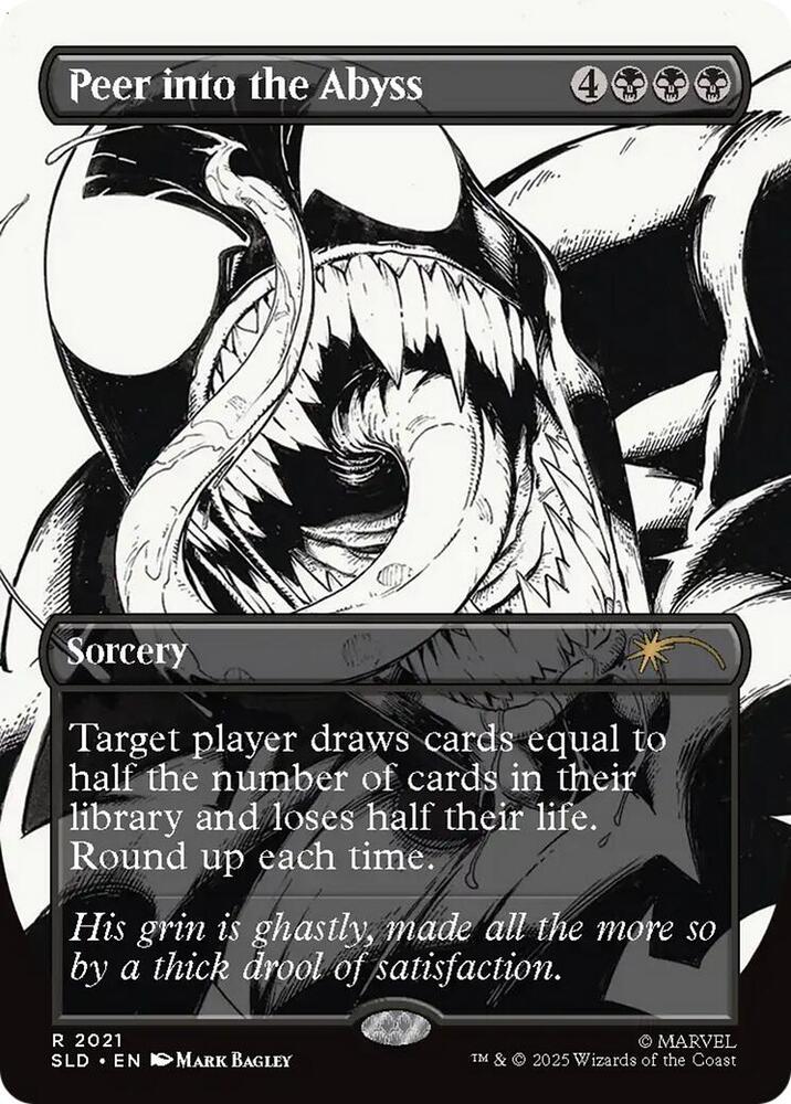 Peer into the Abyss 2021 card from Secret Lair Drop Series