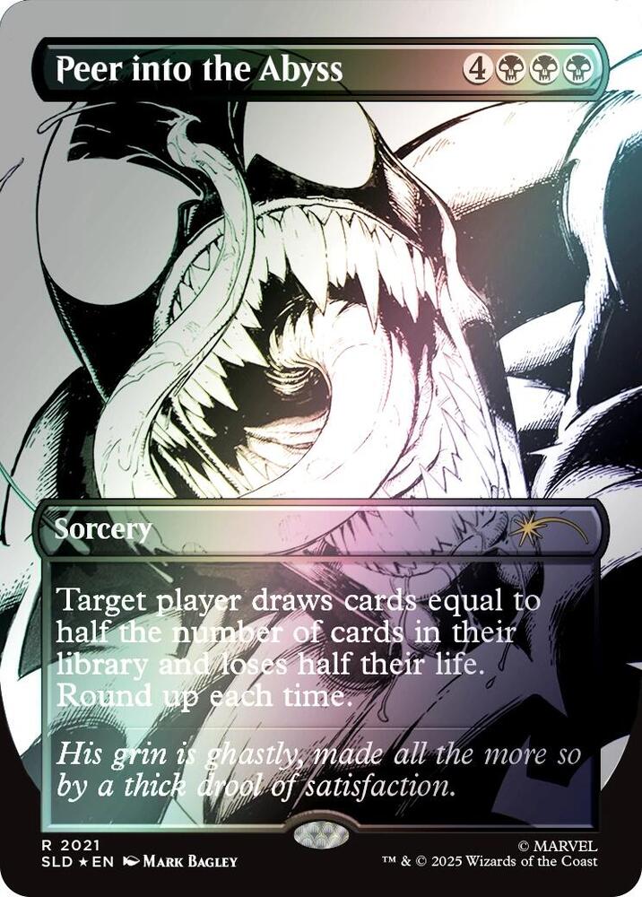 Peer into the Abyss (Rainbow Foil) 2021 card from Secret Lair Drop Series