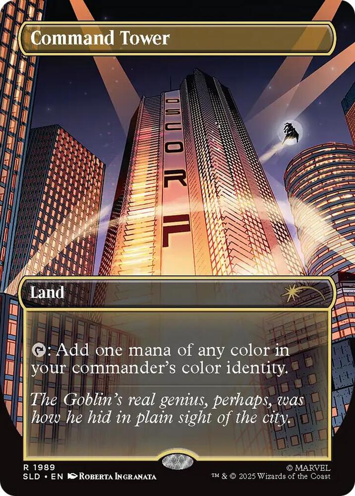Command Tower 1989 card from Secret Lair Drop Series