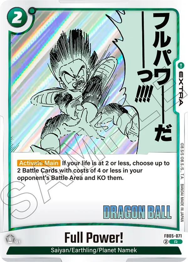 Full Power! FB05-071 card from Manga Booster 02