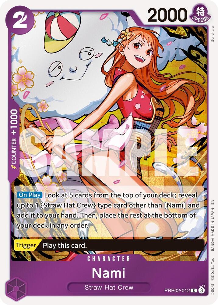 Nami PRB02-012 card from Premium Booster -The Best- Vol. 2