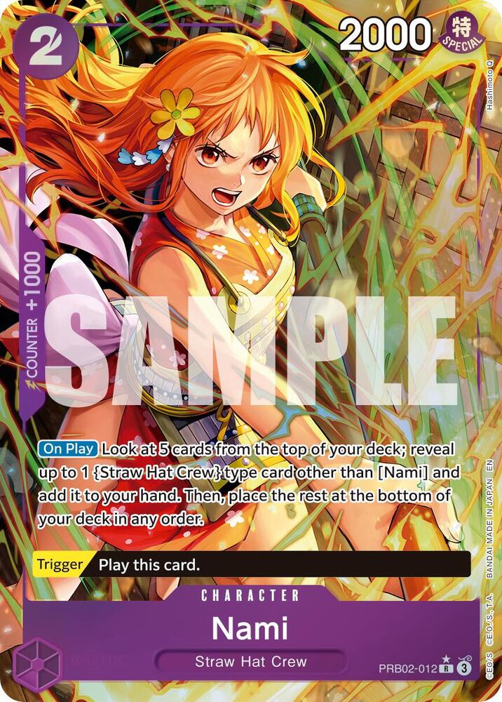 Nami (Alternate Art) PRB02-012 card from Premium Booster -The Best- Vol. 2