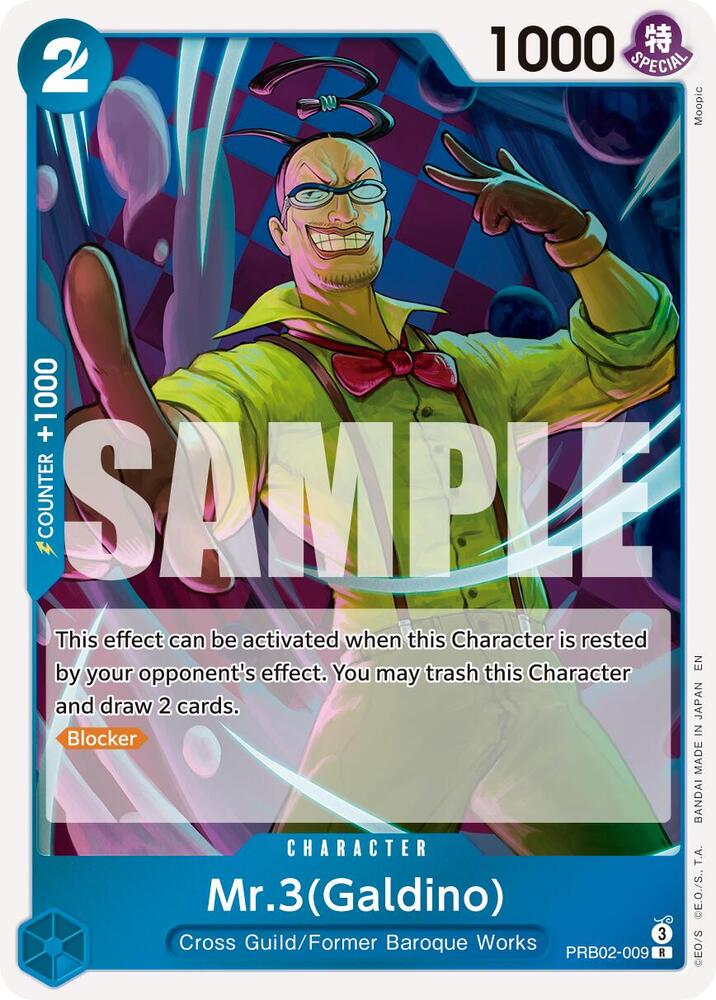 Mr.3(Galdino) PRB02-009 card from Premium Booster -The Best- Vol. 2
