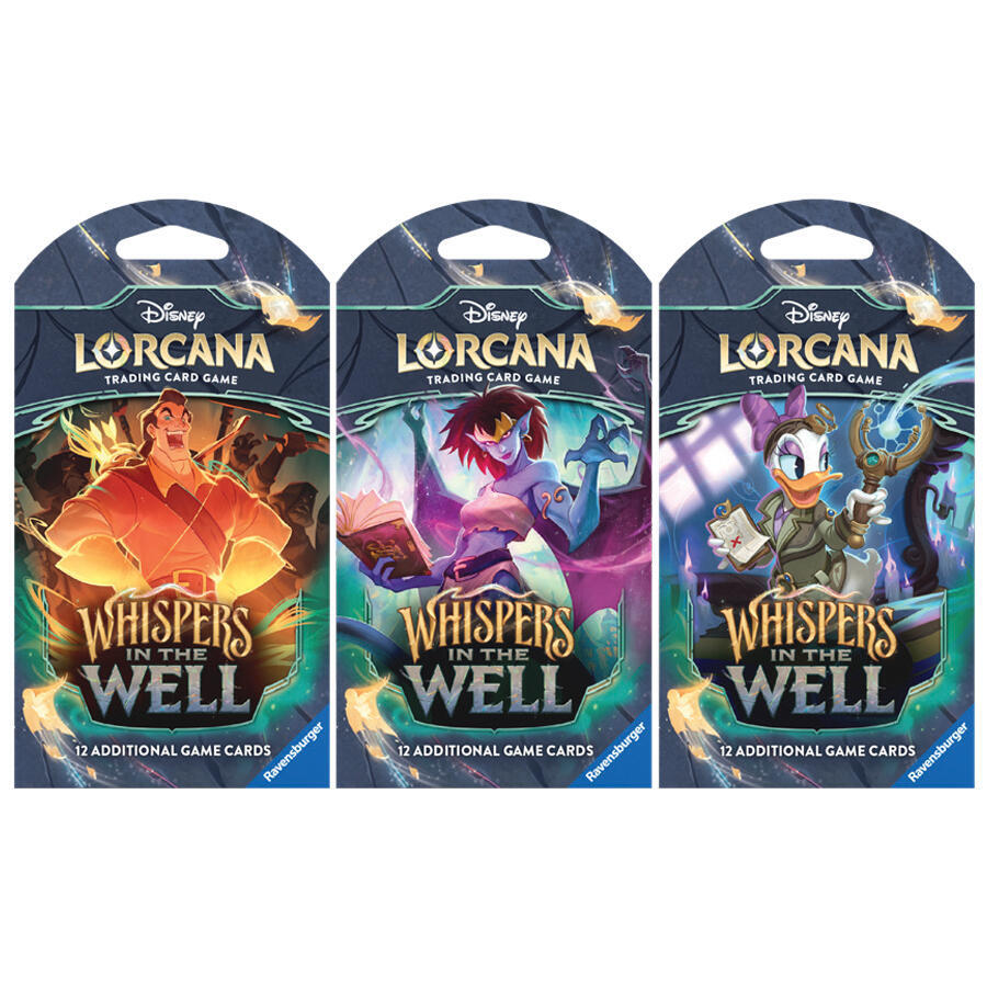 Disney Lorcana: Whispers in the Well Sleeved Booster Pack Art Bundle [Set of 3] card from Whispers in the Well