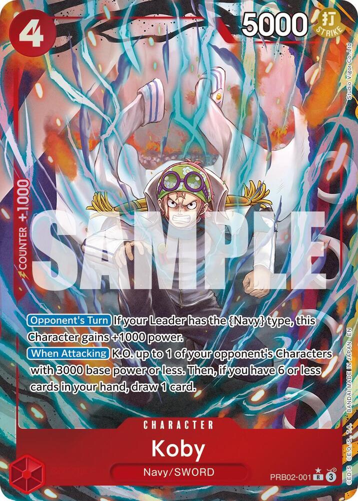 Koby (Alternate Art) PRB02-001 card from Premium Booster -The Best- Vol. 2