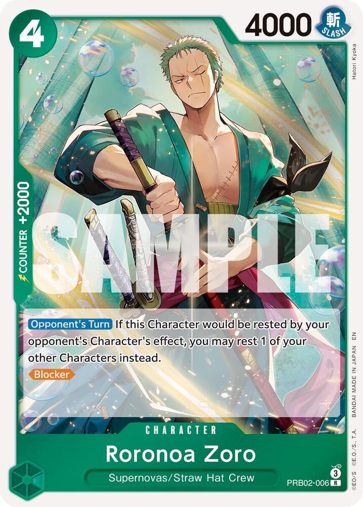 Roronoa Zoro PRB02-006 card from Premium Booster -The Best- Vol. 2