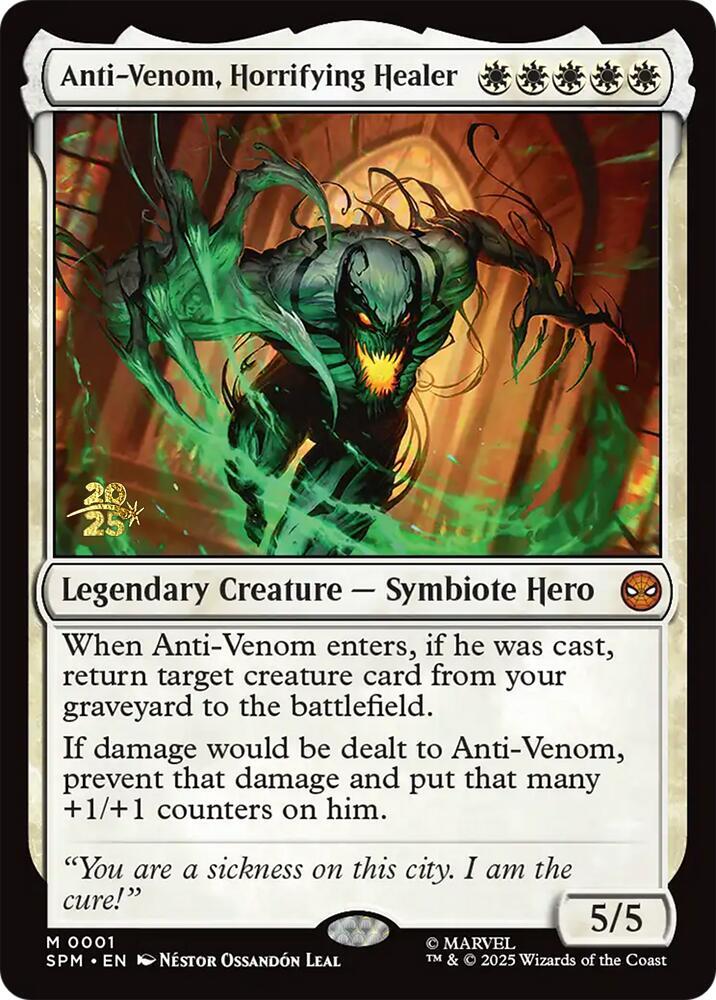 Anti-Venom, Horrifying Healer 1 card from Prerelease Cards