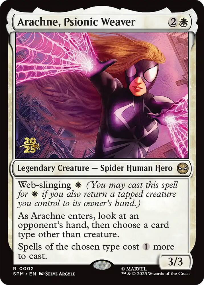 Arachne, Psionic Weaver 2 card from Prerelease Cards