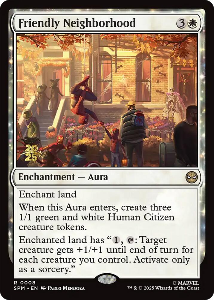 Friendly Neighborhood 8 card from Prerelease Cards