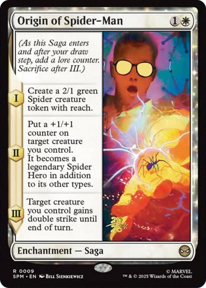 Origin of Spider-Man 9 card from Prerelease Cards