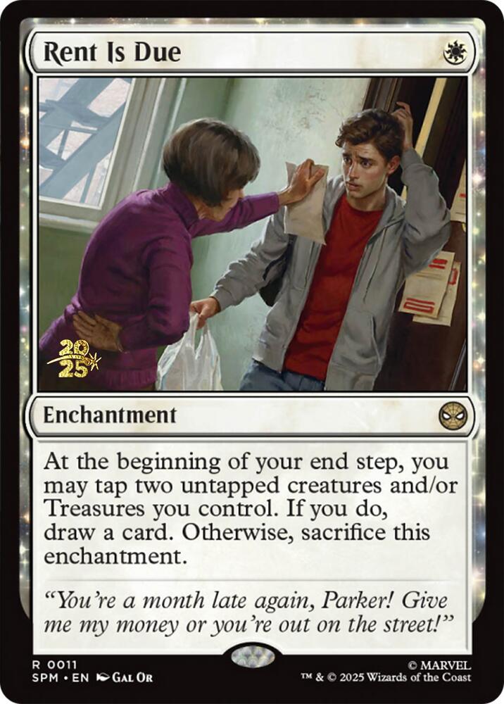 Rent Is Due 11 card from Prerelease Cards