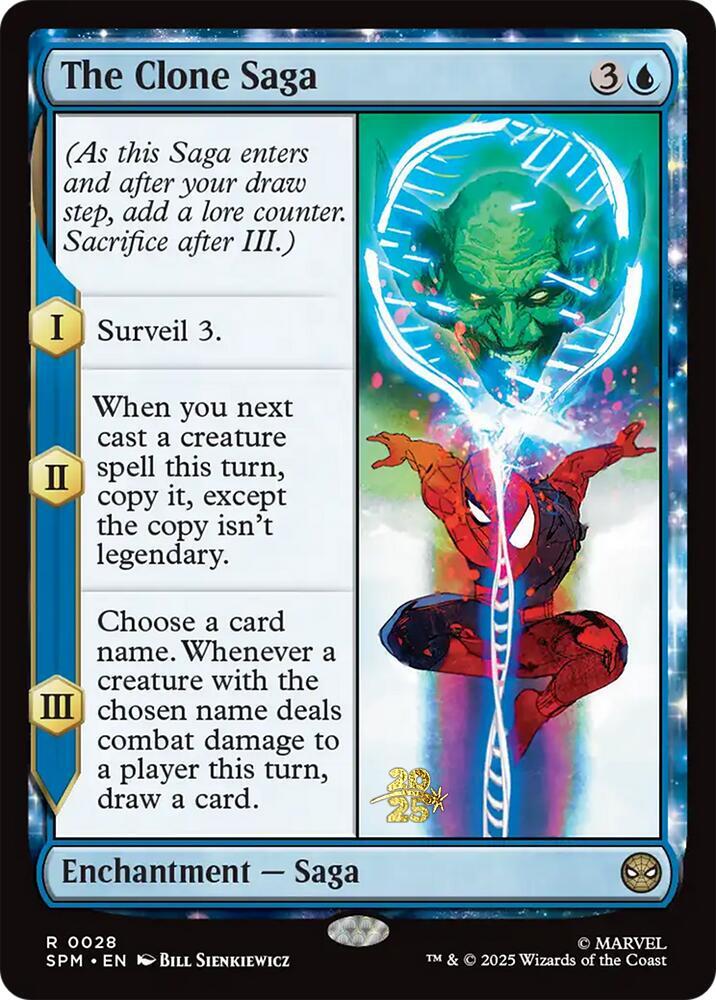 The Clone Saga 28 card from Prerelease Cards