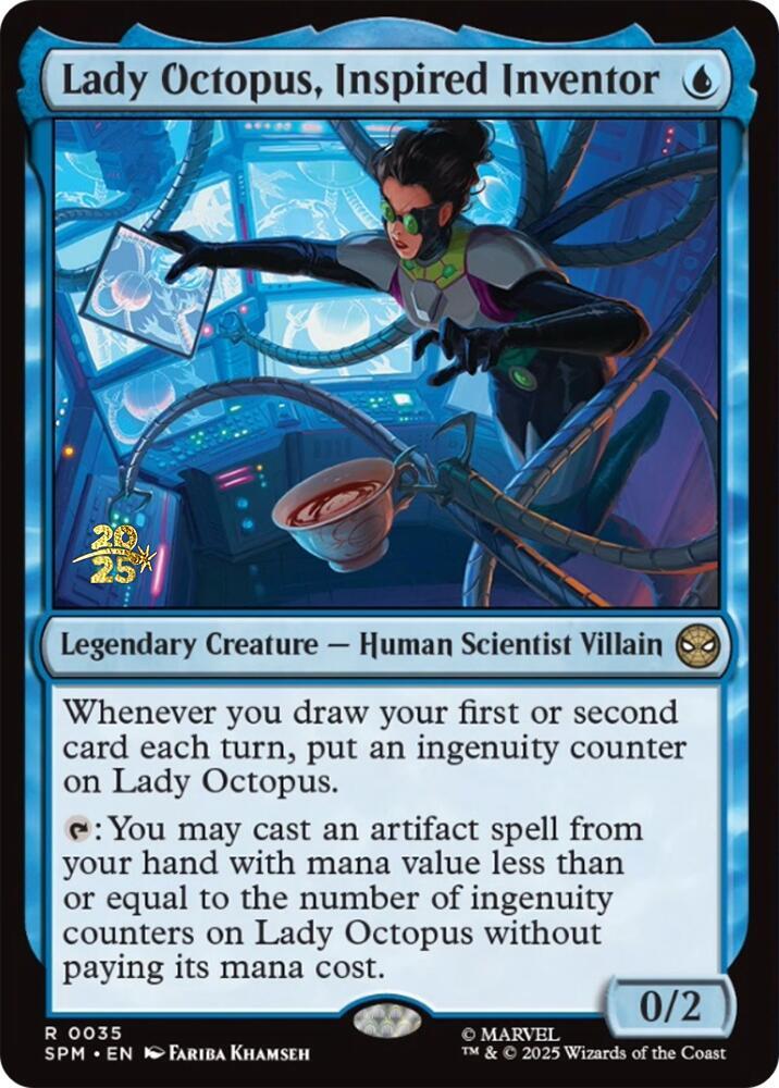 Lady Octopus, Inspired Inventor 35 card from Prerelease Cards