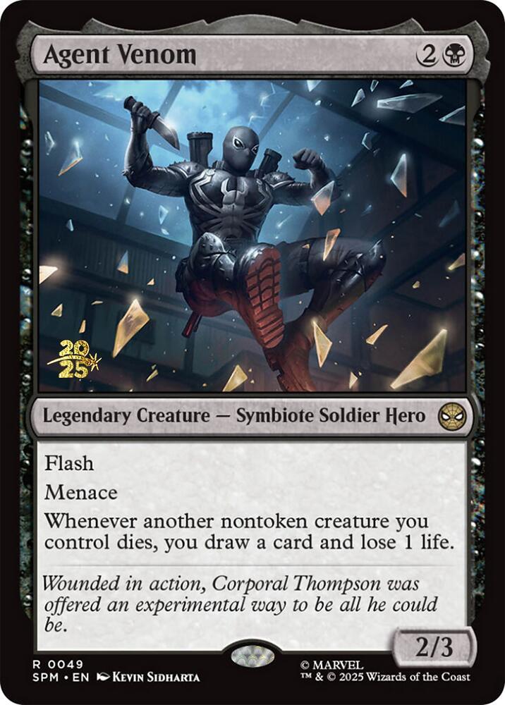 Agent Venom 49 card from Prerelease Cards