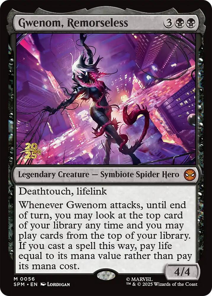 Gwenom, Remorseless 56 card from Prerelease Cards