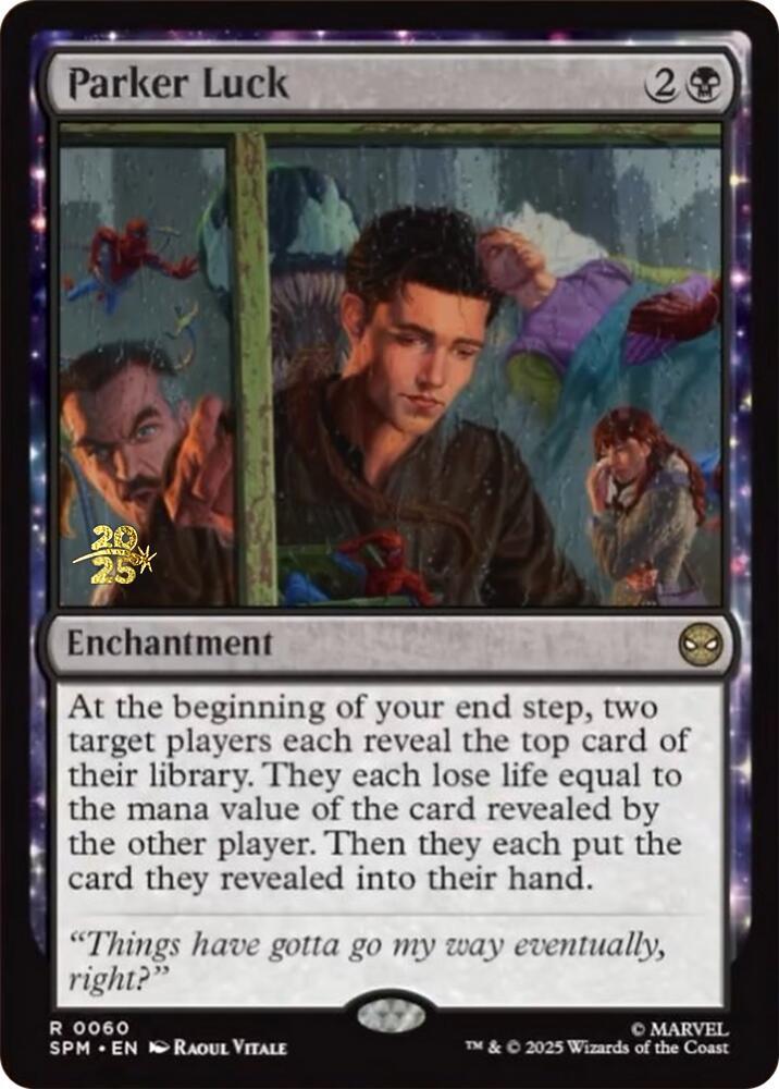 Parker Luck 60 card from Prerelease Cards