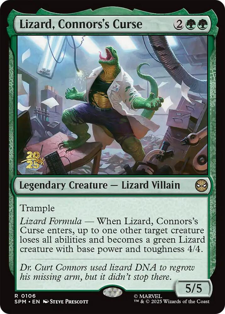 Lizard, Connors's Curse 106 card from Prerelease Cards
