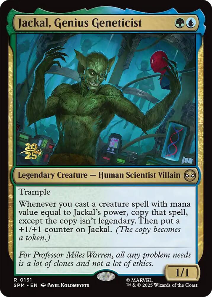 Jackal, Genius Geneticist 131 card from Prerelease Cards
