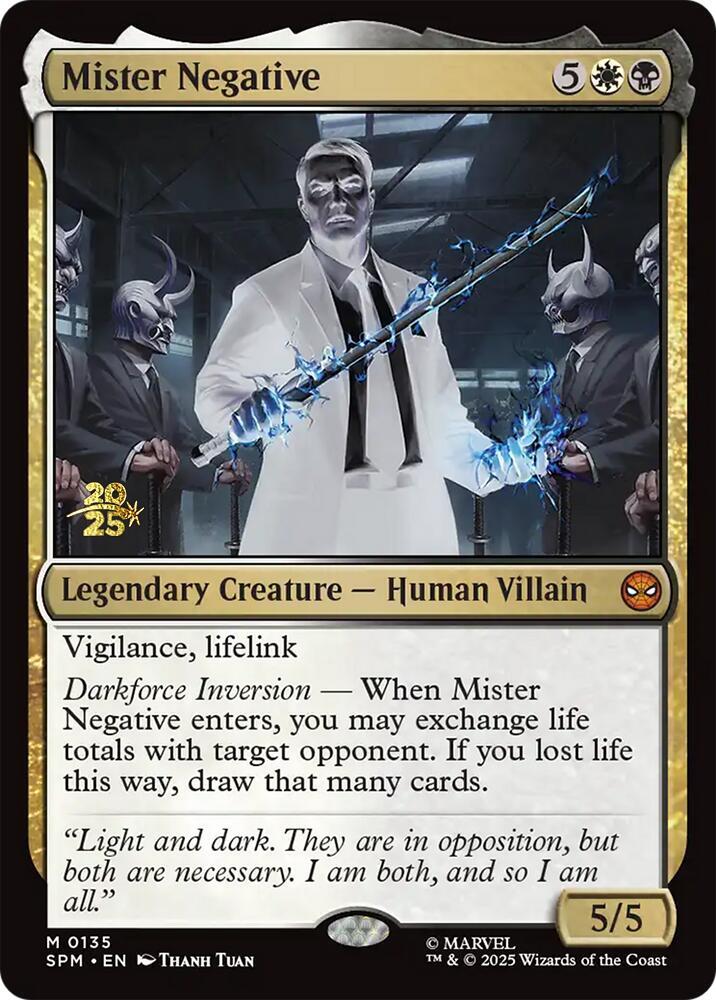 Mister Negative 135 card from Prerelease Cards