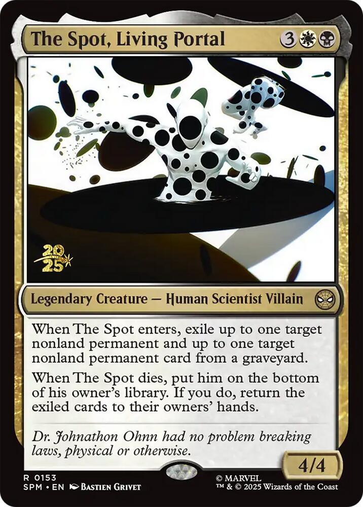 The Spot, Living Portal 153 card from Prerelease Cards