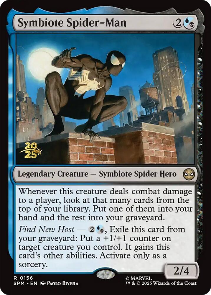 Symbiote Spider-Man 156 card from Prerelease Cards
