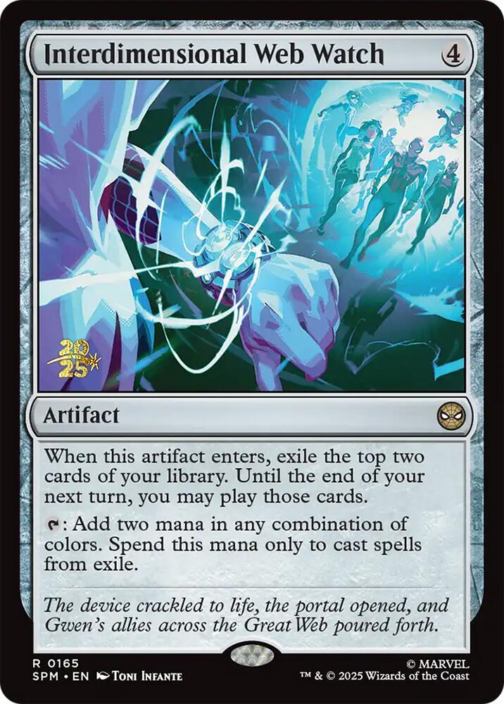 Interdimensional Web Watch 165 card from Prerelease Cards