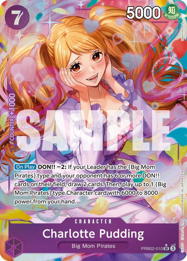 Charlotte Pudding (Alternate Art) PRB02-010 card from Premium Booster -The Best- Vol. 2