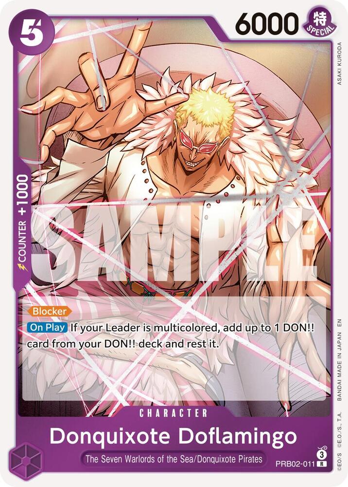 Donquixote Doflamingo PRB02-011 card from Premium Booster -The Best- Vol. 2