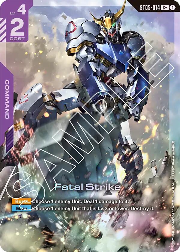 Fatal Strike (C+) ST05-014 card from Starter Deck 05: Iron Bloom
